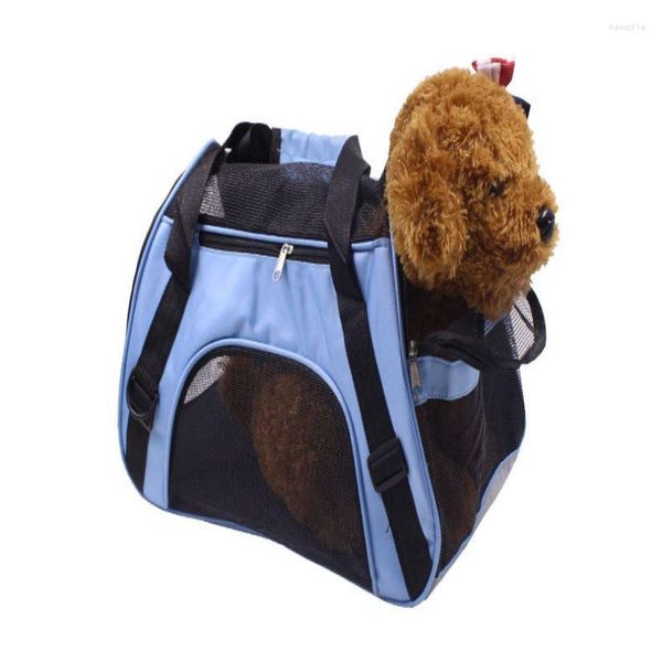 Transporteurs de chats respirants porteurs de compagnie de compagnie sac ￠ dos de grande capacit￩ de grande capacit￩ portant un sac pliant poitrine portable de voyage ext￩rieur animaux de compagnie
