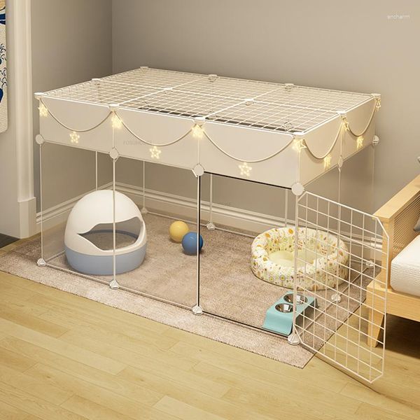 Cages de transport pour chats, clôture pour animaux de compagnie, déflecteur d'isolation Transparent d'intérieur, très grand espace, Anti-jailbreak, produit de maison