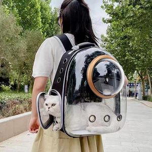 Cat Carriers Carrier Tassen Cage Transport Backpack Bag Travel Pet draagbaar ademende hond transparant