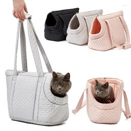 Porte-chats classiques Plaid chiot sac à main mode peluche sacs de transport pour animaux de compagnie pour petits chiens chats chaton Gatos fournitures de plein air accessoires