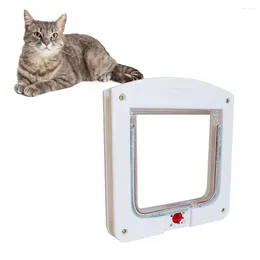 Kattendragers bestuurbare huisdiereninvoer en uitgangsdeur voor raam veilig gatbenodigdheden maat s wit