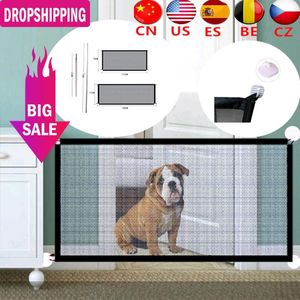 Cat Carriers,Crates & Houses 2022 Pet Dog Gate Fence Barrier Folding Safe Guard Indoor Outdoor Puppy Separation Protect Enclosure Supplies