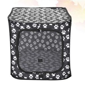 Cat Carriers Crates Houses 600d Outdoor Dog House Soft Dog Box Small Dog Game Pen Dog Tent Fabric Dog Dog Doos rechthoekige kattent Tent Dog 240426