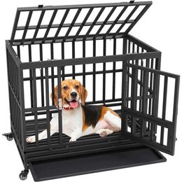 Cat Carriers Crates Houses Indoor Dog Kennels 38 inch zware hondenkratten huisvesting en habitat activiteiten huizen en habitat huisdier pennen 240426