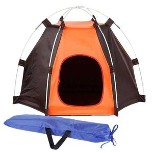 Porteurs de chats caisses abrites de grande tente de chien polyester chien extérieur de camping tente pliable de camping.