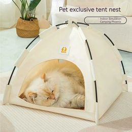 Porteurs de chats caisses maisons mini nid de compagnie tente respirante pliage chat tente extérieure couleur couleur nidi