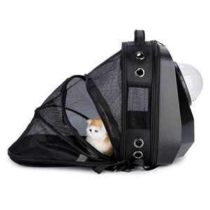 Cat Carriers Crates Houses Outdoor Mesh Carrier Backpack Ademende huisdiertas voor honden Fashionbare tassen Comfort kleine dogcat