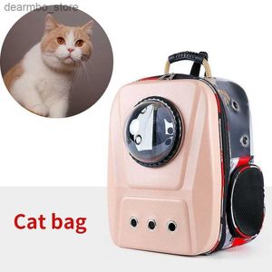 Cat Carriers Crates Houses Outdoor Travel Puppy Cat Backpack Carrier BA Ademende Pet Space Capsule Transporter opvouwbare L49