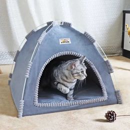 Carriers de gatos Cajas Casas Pet Cat Cave Cabina Cat Cat Catavia Dormir Cat Cacher Caza Casta de jaula Cat Nest House Bed Chihuahua 240426