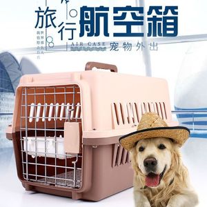 Chat Transporteurs Caisses Maisons Pet Flight Crate Dog Transport Box Cat Check-in Box Portable Travel Dog Cage 230726