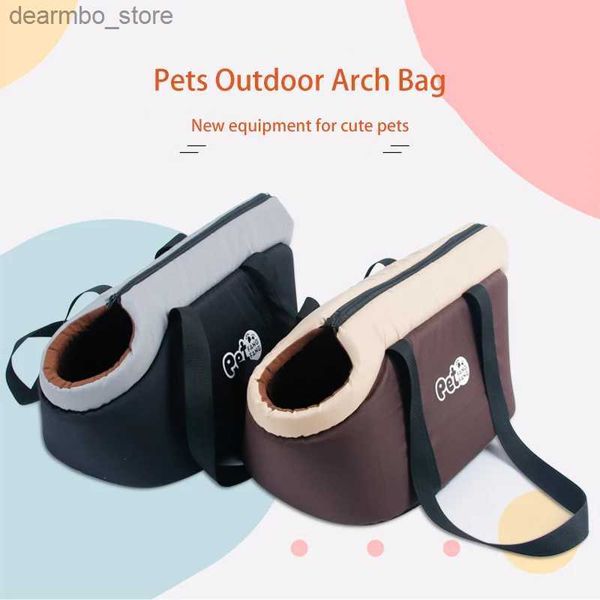 Porteurs de chats caisses maisons pour animaux de compagnie transporteur mains libres chaton pliable chaton épaule ba fourre-tout en maille en coton doux pour les petits dos et les chats l49