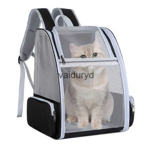 Porte-chats Caisses Maisons Sac de voyage pliable portable Capsule spatiale respirante Transporteur extensible Sac à dos pour animaux de compagnie Chien pour fournituresvaiduryd