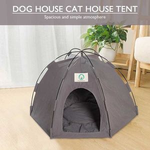Porteurs de chats caisses maisons étanche de lit de chat tente extérieure tente tente de chat maison portable lit polyester chien couchage box 240426