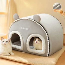 Porteurs de chats caisses maisons pour animaux de compagnie d'hiver