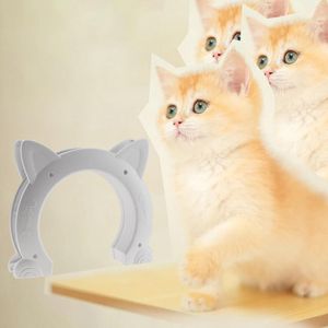 Porteurs de chats animaux de compagnie de porte mignon pour le trous intérieur de minou s'adapte à la porte litière cachée de petits chats moyens