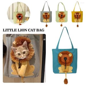 Sac à main de transport pour animaux de compagnie, mignon, Design Lion, Portable, respirant, sac à main de sortie avec chien, sacs de sécurité à fermeture éclair, voyage pour animaux de compagnie N9l9