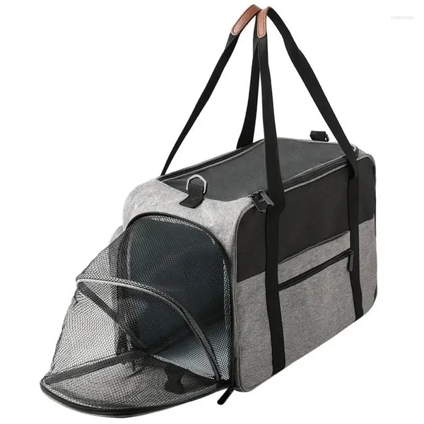 Sac à main extensible pour animaux de compagnie, porte-chien, voyage pour grands chats, petites sangles de fenêtre en maille, chiot, chaton sortant