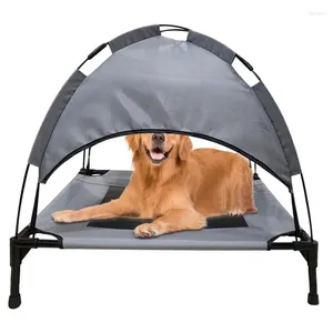 Lit de transport pour chat et chien, avec auvent, lit surélevé, respirant, robuste, Portable, tente d'ombrage pour l'extérieur, la plage, le Camping, grand