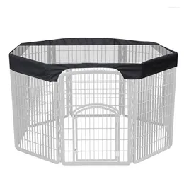 Cat Carriers Dog Game Fence Mesh Top Cover |Niche de nice pour l'extérieur cage octogonale à revêtement argenté noir
