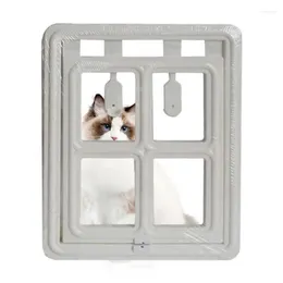 Puerta transportadora para gatos, suministros para mascotas corredizos, resistentes a la intemperie, con cerradura, seguro, para perros, gatitos y cachorros