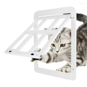 Portabraje de portaes Push Push Pets Flap con 4 vías de seguridad de seguridad para perros para gatos Gatty ABS Plastic Pet Pet Pet Pet Pet