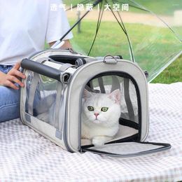 Sac de transport pliable pour animaux de compagnie, sac à dos Portable pour chats, aéré, extensible, Cage pour chiens, sacs respirants pour animaux de compagnie