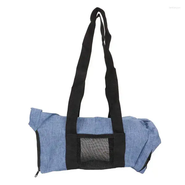 Porteurs de chats toilettage du sac de transport du manche réglable circonférence baignante pour animaux de compagnie portable pliable respirable pour garniture des ongles h