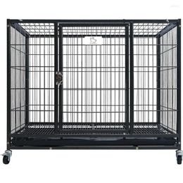 Kattendragers Homey Pet 37 Inch Heavy Duty Hondenkrat Extra sterke kooi voor medium binnen hoog