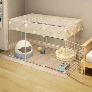 Kat Dragers Ijzeren Kooi Thuis Indoor Transparant Baffle Super Grote Gratis Ruimte Puppy Kennel Kitten Huis Hek Huisdier Kinderbox producten