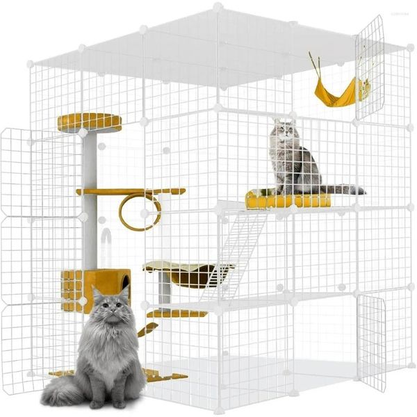 Porte-chats grande Cage pour chats maison de petits animaux fret gratuit Chinchilla furet Cages grandes fournitures produits pour animaux de compagnie maison