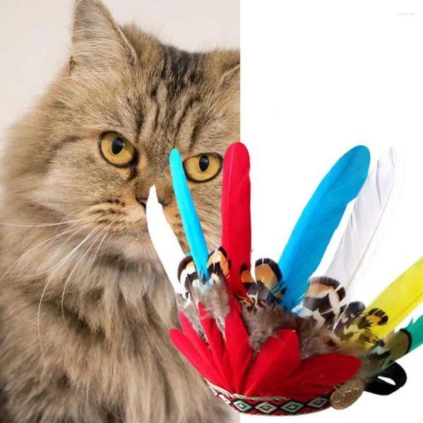 Portabebés para gatos, accesorio encantador, tocado para perros y mascotas, sombrero de plumas, diadema, suministros reutilizables para la familia