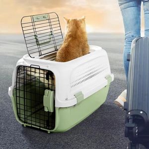 Porte-chats de luxe en plein air, sac de transport en plastique avec fenêtre dure, Design de mode, valise de voyage pour animaux de compagnie, Bolsa léger, accessoires pour animaux de compagnie