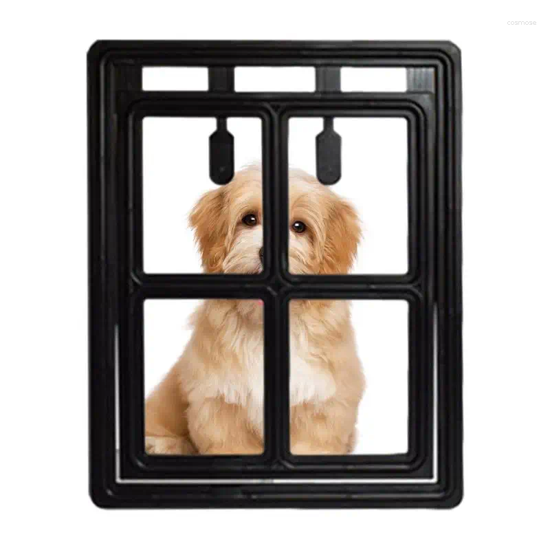 Cat Carriers Magnetic Dog Door Weatherproof Pet Supplies Lockable Safe For Kitten Puppy Interior And