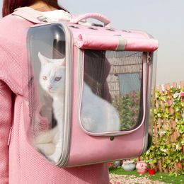 Porteurs de chats mochila de hombro transpirable para gato o mascota bolsa porta animaux viaje al oire libre con perros gatitos