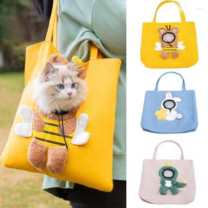 Cat Carriers Outcrop Small Animal Modeling Bag Outdoor Travel Dog Carrier Voor Honden Puppy Ademend Huisdier