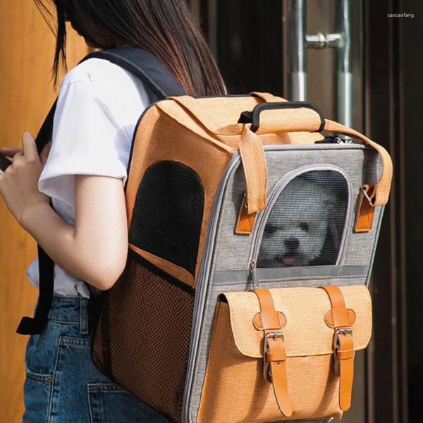 Transportadores Para gatos, Mochila portátil Para perros al aire libre, viaje espacial, bolsa de transporte transpirable Para mascotas, Maleta única, Mochila Para Gato, suministros Para mascotas