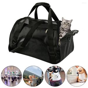 Transporteurs de chats extérieurs portables imperméables en tissu pliant pliant sac de voyage pour animaux de compagnie pour chiens chats confortable chien sac à dos