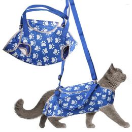 Portadores de gatos Salida Bolsa de viaje ligera para exteriores Portador de cachorros Suministros para mascotas