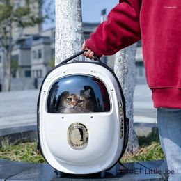 Transportadores para gatos Sistema de aire de Paike Media ventana Mochila para mascotas Bolsa espacial para el hombro Portátil al aire libre