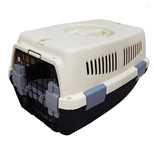 Kattenmanden Luchtbox voor huisdieren Transportkooi tijdens het reizen Draagbaar Plastic Voor grote honden Reismand