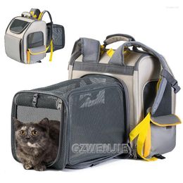 Sac à dos Portable en toile respirante pour animaux de compagnie, Transport de voyage en plein air pour chats et chiots, fournitures de Transport