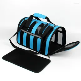 Transportadores para gatos, bolsas para mascotas, bolso exterior portátil, mochila para perros con respiración de verano, jaula para gatos de viaje, bolsa transpirable para cachorros