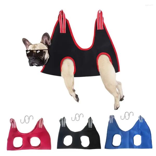 Transportadores para gatos, hamaca de belleza para mascotas, cómodo aseo, corte de uñas, bolsa fija, suministros de gancho colgante desmontable