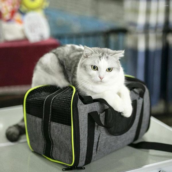 Sac de transport pour animaux de compagnie, approuvé par la compagnie aérienne, côtés souples pour chats et chiens, Portable, respirant, confortable, sac de voyage, siège de voiture sûr