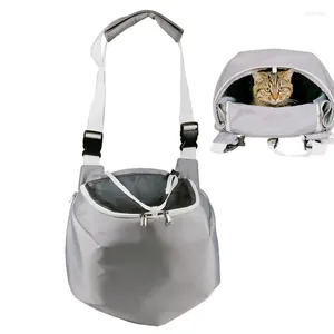 Cat dragers Pet Carrier Backpack Travel Safe Sling Bag Ademen voor hondenkatten verstelbaar