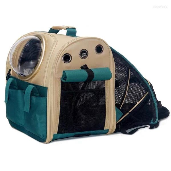 Chat transporteurs Pet Carrier grande capacité sac à dos respirant voyage extérieur sac à bandoulière chiens Portable emballage transportant des fournitures