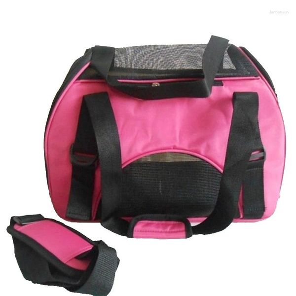 Porteurs de chats animaux de compagnie sac de portage pliable nylon en mailles respirantes chien extérieur voyage portable petit