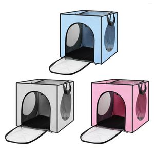 Transporteurs de chat Pet Chats Chiens Boîte de séchage des cheveux Sac de voyage pliable Accessoires de résistance à l'usure Ventilation Transport facile Durable