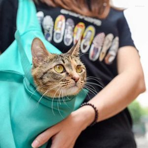 Porteurs de chats pour animaux de compagnie sac à dos respirant camouflage de produits de voyage en plein air sacs pour petit chihuahua maille