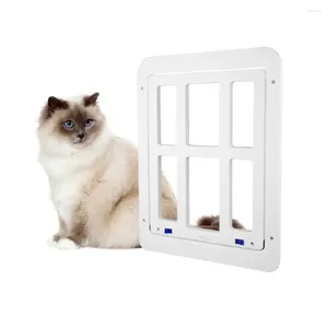 Porte-chat et chien, porte-fenêtre à écran magnétique verrouillable, sécurité, entrée libre pour la maison, fournitures faciles à installer